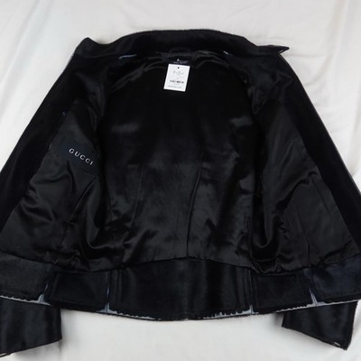 Vintage Archive Gucci Tom Ford Ponyhair Biker Jacket Black 48 | eBay