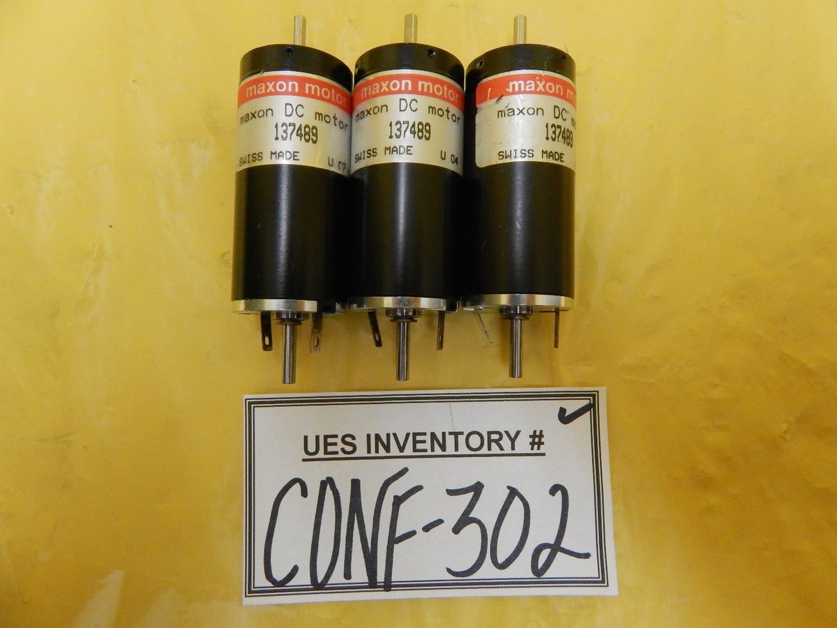 Maxon Motor 137489 DC Motor Reseller Lot of 3 New Surplus | eBay
