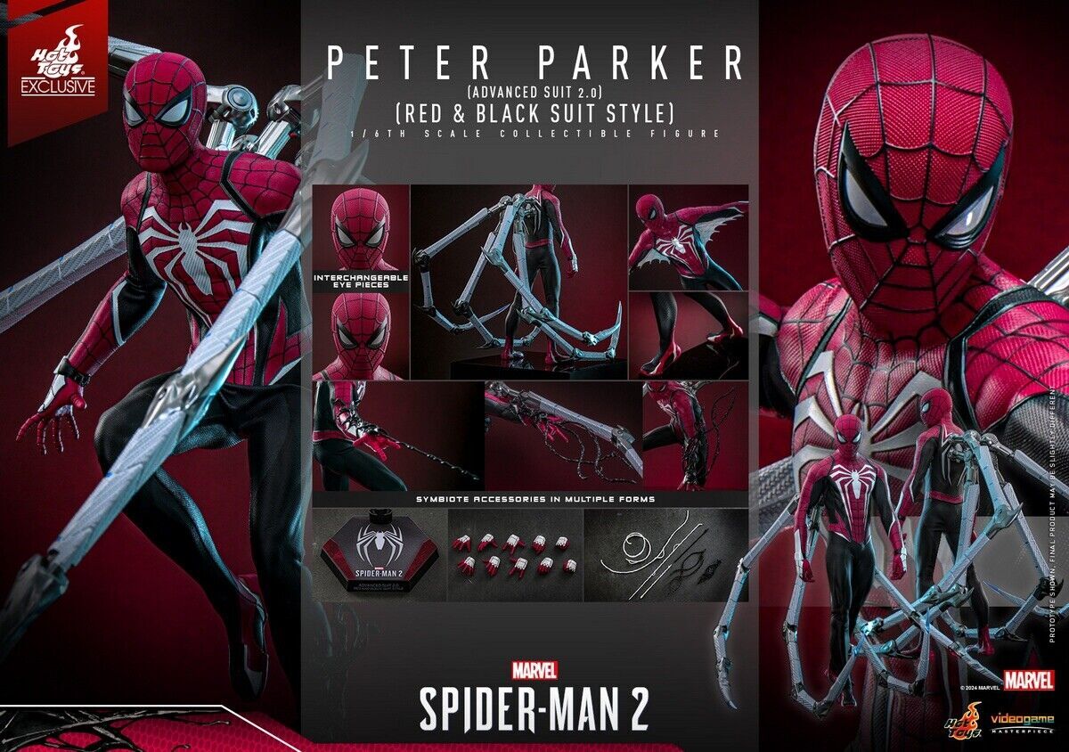 In Stock New Hot Toys VGM66 Spider-Man 2 Peter Parker (Advanced