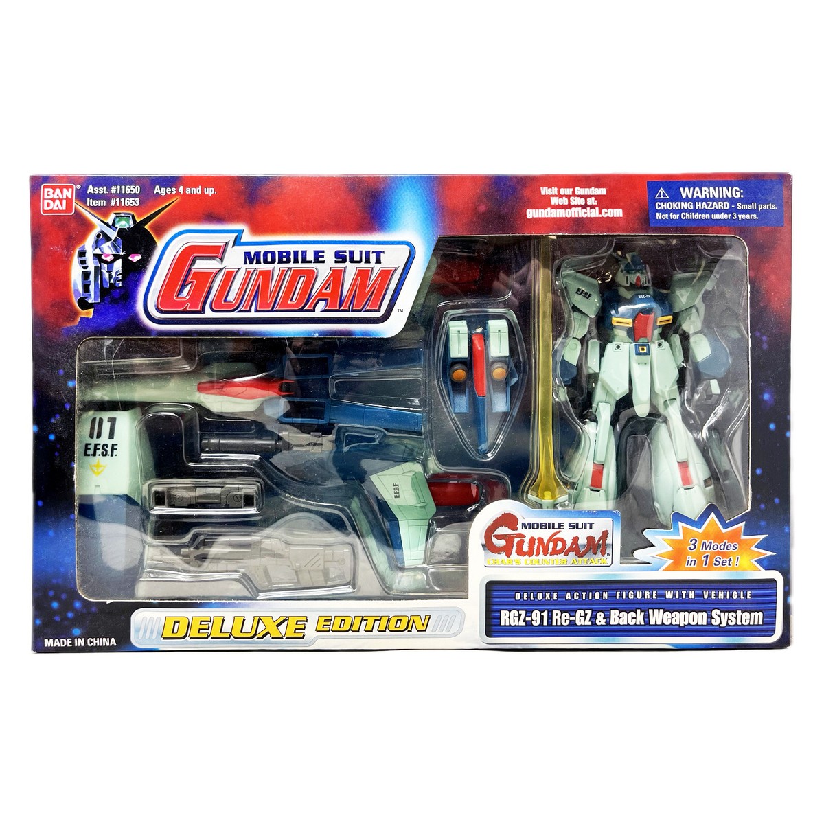 Bandai Gundam Char's Count Attack RGZ-91 Re-GZ Back Weapon System