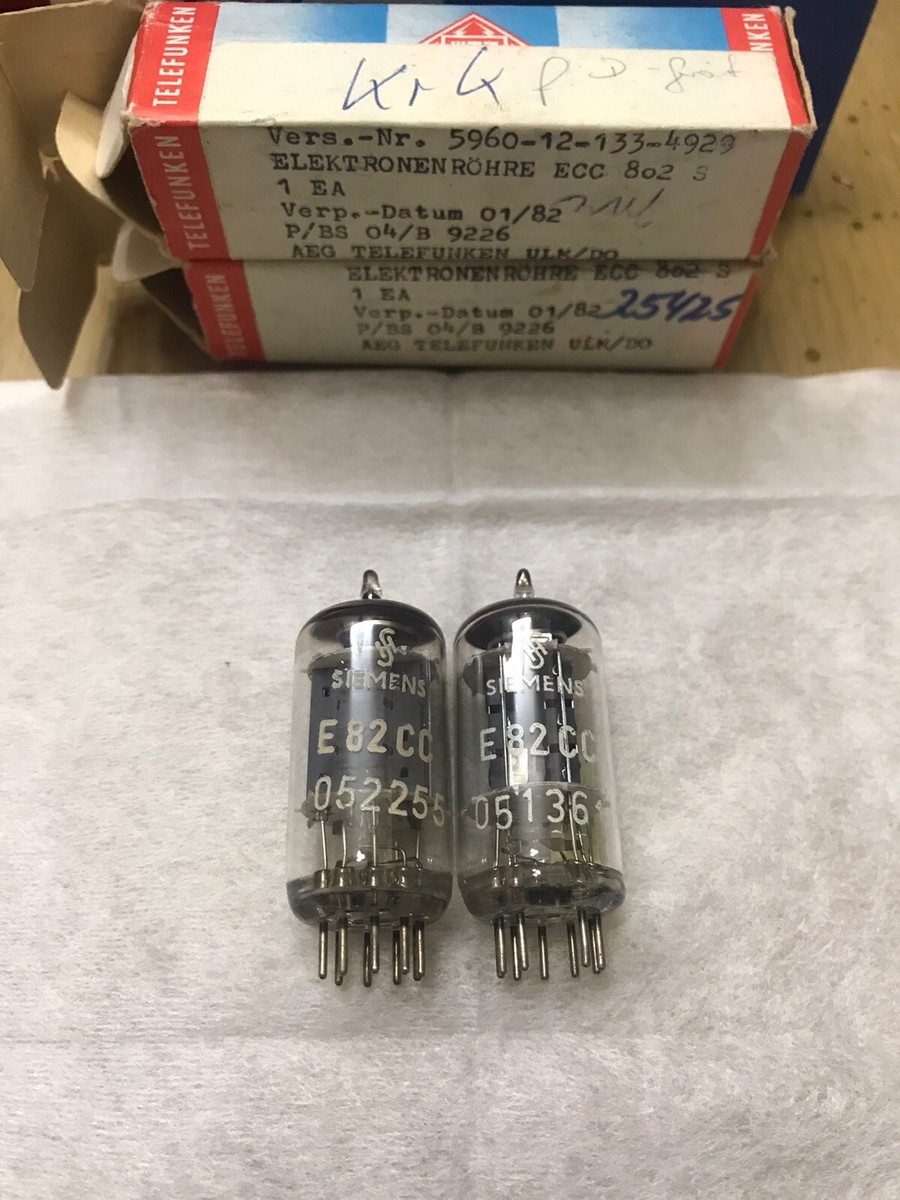 Telefunken ECC802S 12au7 6189 E82cc ecc82 NOS NIB Diamond Logo | eBay