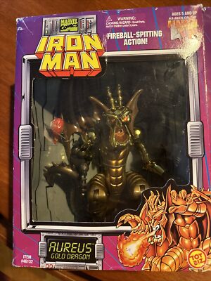 Fin Fang Foom/Aureus/Argent Iron Man Toy Biz Dragon Lot Set Marvel