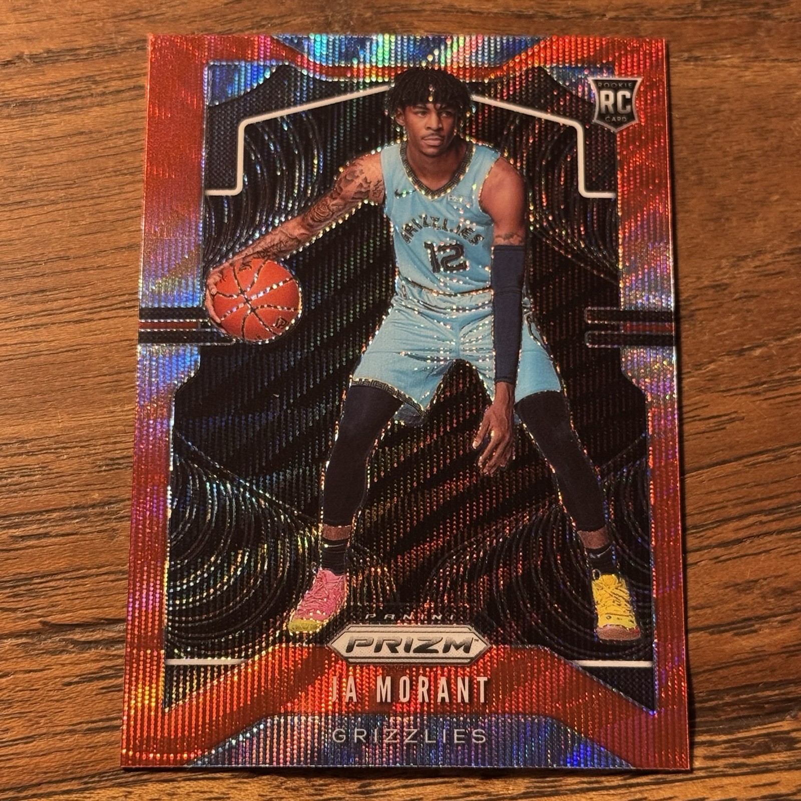 2019 Prizm Ja Morant Red Wave RC ルーキーカード Ja Morant 2019-20