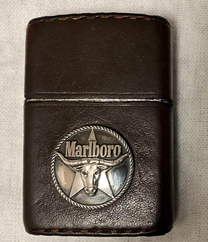 Zippo Lighter Marlboro Prize Leather Wrap Rare | eBay
