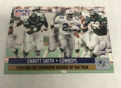 1990 Pro Set Offensive Rookie of The Year Emmitt Smith #1 Football