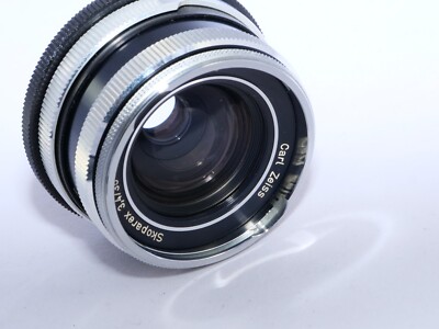 Icarex-35 Carl Zeiss Skoparex 35mm f3.4 W-A lens. Sony E adapter