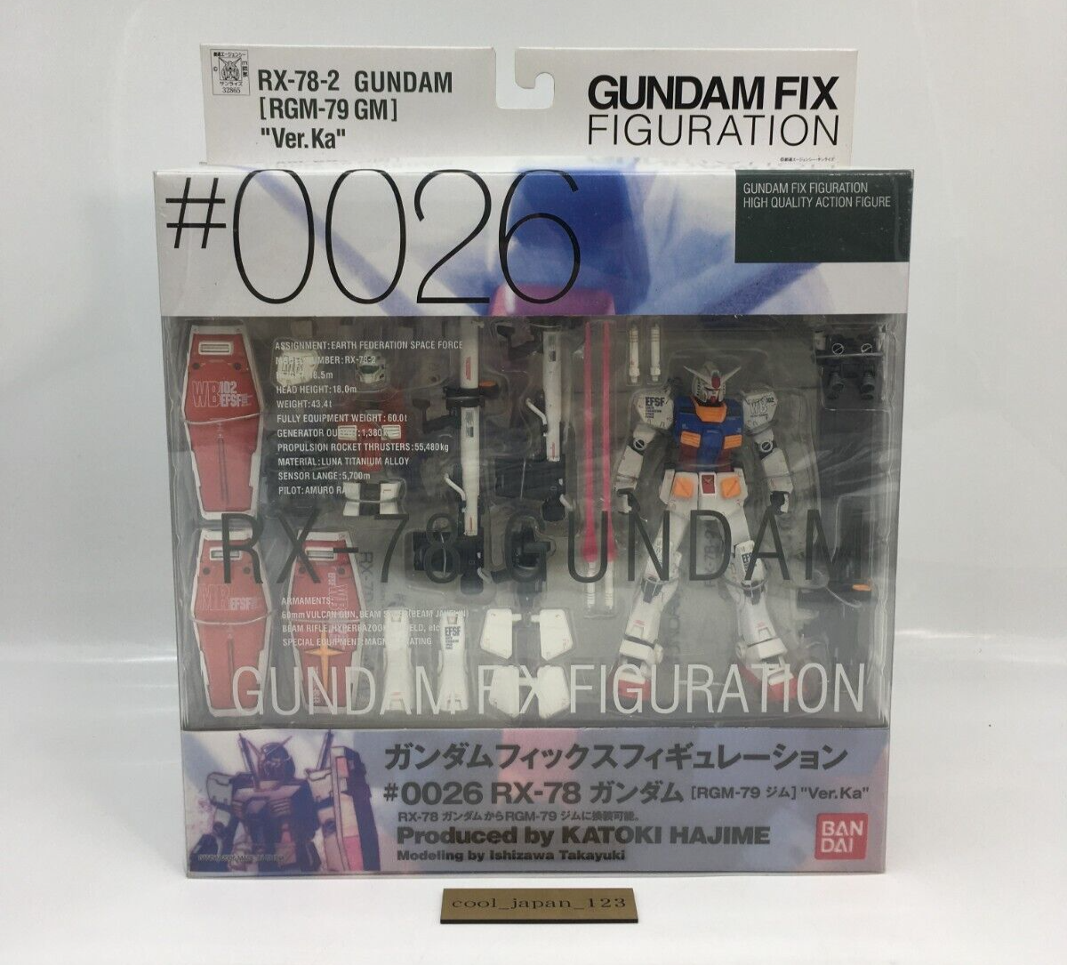 Gundam Fix Figuration #0026 RX-78 Gundam Ver.Ka RGM-79 Bandai