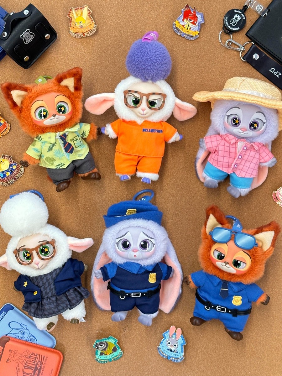 MINISO Zootopia Series Blindbox Confirmed Color, Plush Pendant