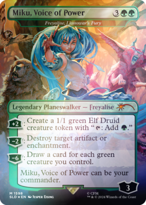 Secret Lair Hatsune Miku Electric Entourage EN Rainbow FOIL Magic