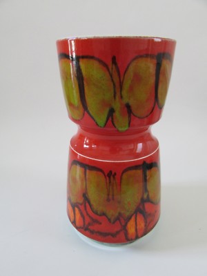 VTG Mid Century1960s POOLE Pottery England Orange Delphis Series