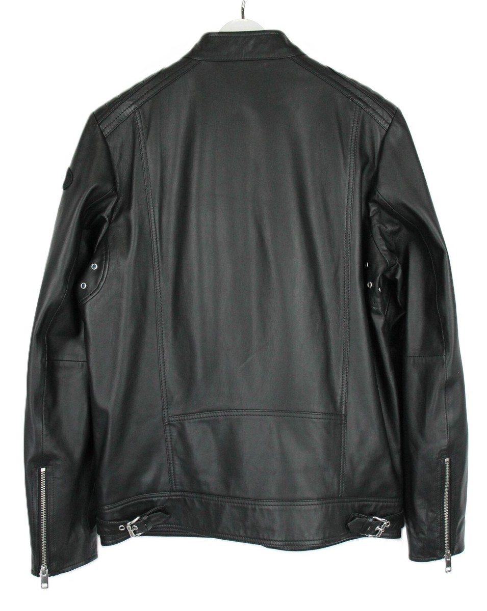 DIESEL L-Shiro-Wh Jacket Men's MEDIUM Lined Black Full Zip