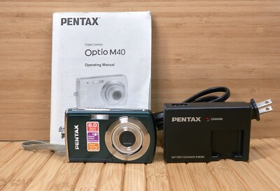 Pentax Optio M40 8.0MP Digital Camera, 3x Optical Zoom, Green | eBay