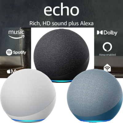 New Amazon Echo 4th Gen with Premium Sound, Smart Home Hub, and