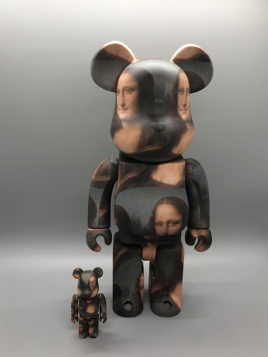 Louvre Museum Mona Lisa 100+400% Bearbrick Medicom US Seller