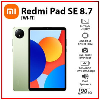 Wi-Fi) Xiaomi Redmi Pad SE 8.7 GREEN 6GB+128GB Octa Core Android