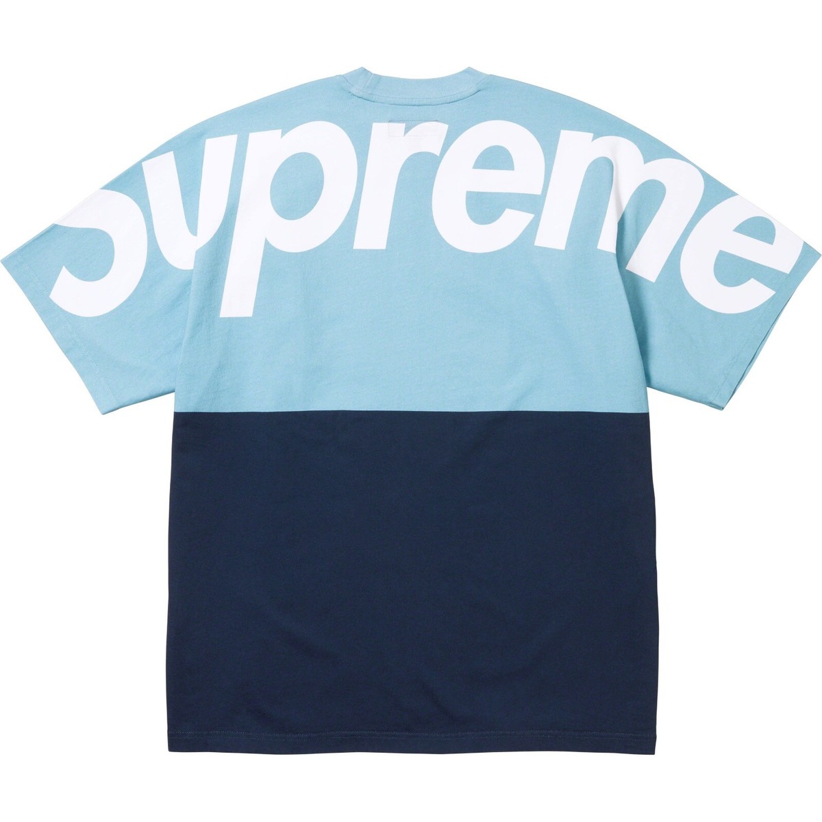 Supreme Split S/S Top Tee FW23 3colors Black Red Blue Size S-XXL