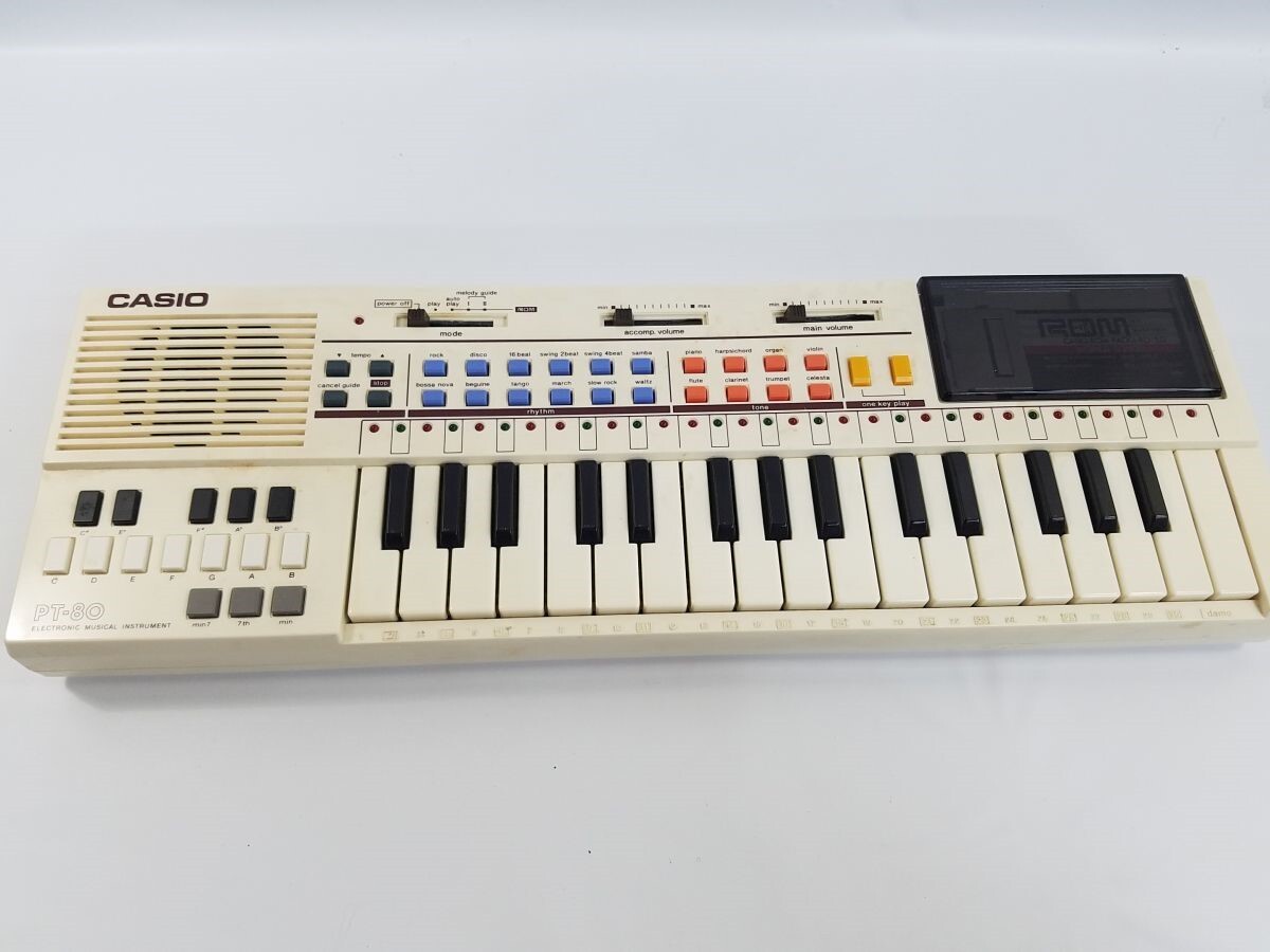 カシオ 弾けますと〜ん PT-80 ROMパック 3個付き 25エ416