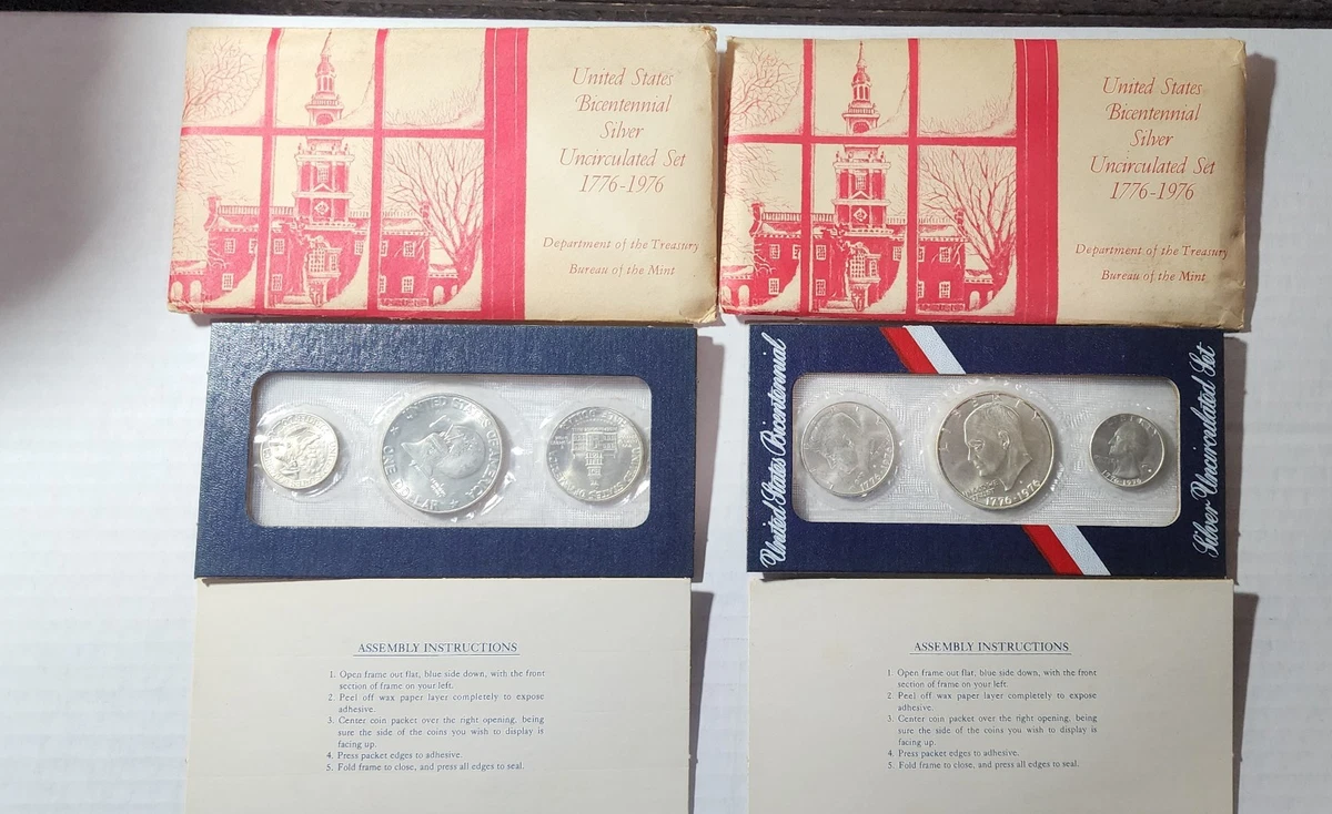 未曾流通银色1976 美国硬币铸币厂套装| eBay