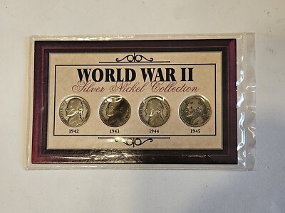 アメリカ 戦時中の銀ニッケルセット 1942-1945 アメリカ 戦時中の銀