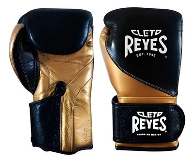 RARE PRO Gold CLETO REYES Boxing Gloves Strap Closure Sparring