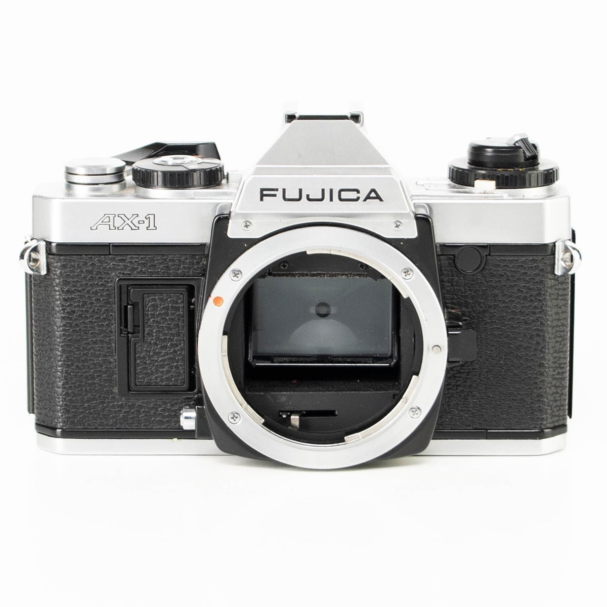 Fujica AX-1 Camera | X-Fujinon 55mm f2.2 lens | White | Japan | X