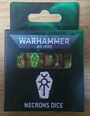Games Workshop Warhammer 40k Necrons Dice BNIB Necron D6 Set