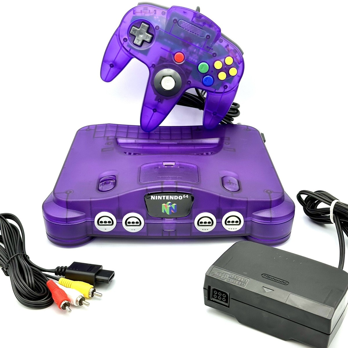 NEW Nintendo 64 N64 Limited Clear Light Purple Custom Console