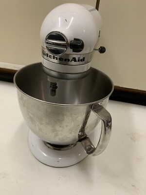 Kitchenaid White Stand Mixer Power 250-Watt Tested Working | eBay