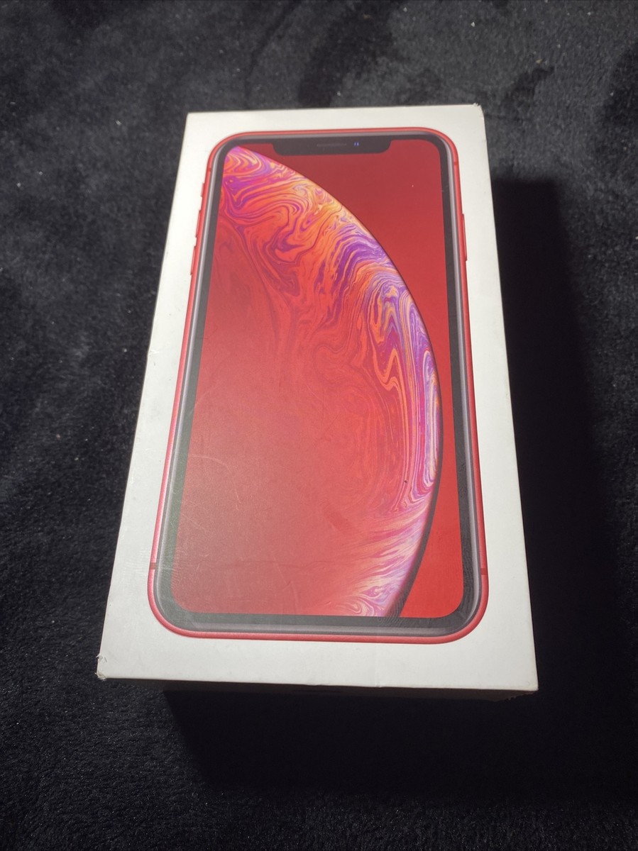 Apple iPhone XR Product RED 64GB Box, Sticker & Inserts Only - NO