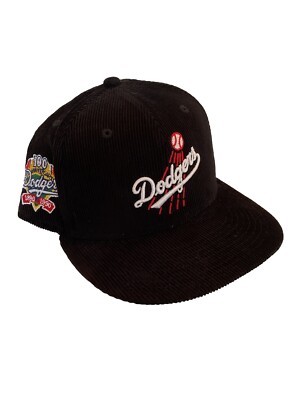 帽子 HAPPY BATTLE CORDUROY HAT BLACK/BLACK Corduroy Logo Cap