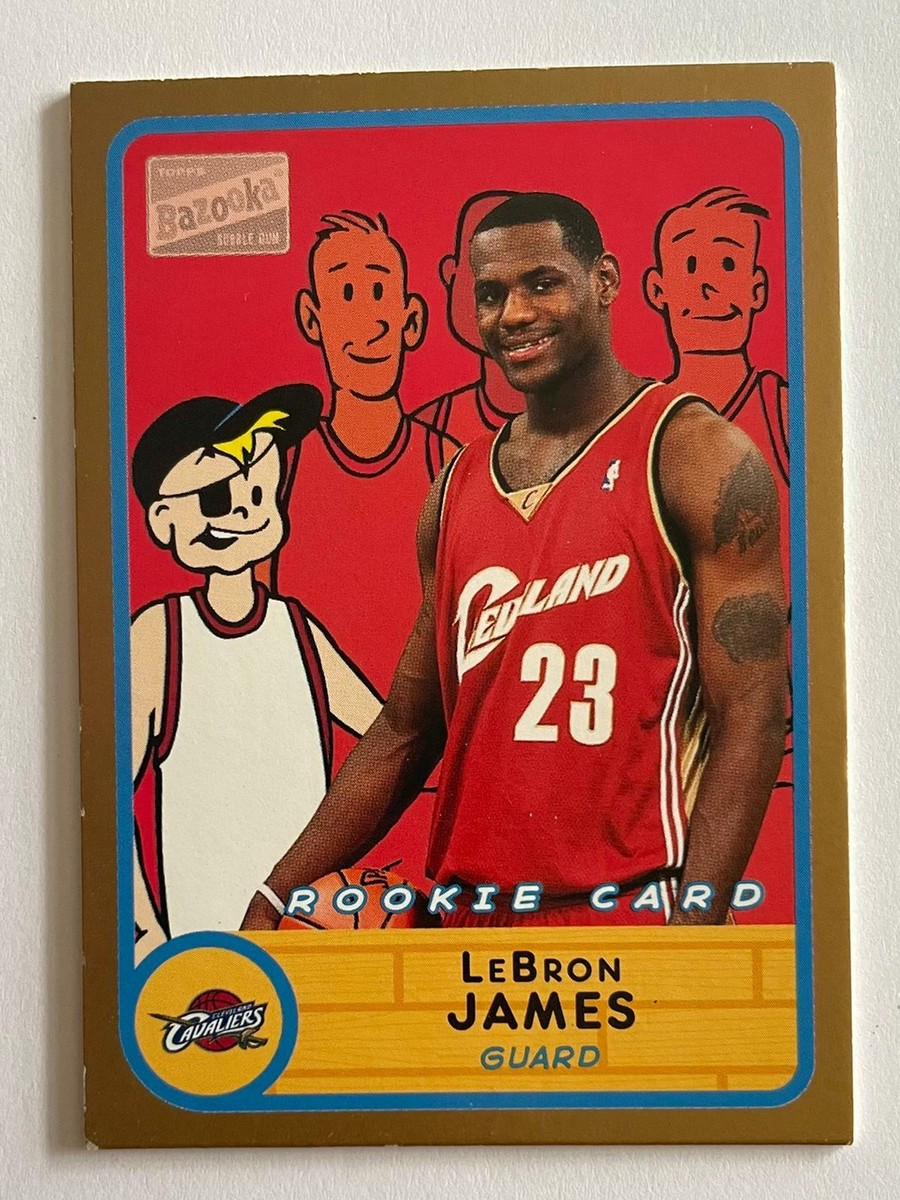 2003-04 Topps Bazooka Lebron James Rookie GOLD #276 | eBay