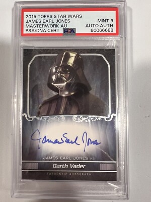 2015 Star Wars Masterwork James Earl Jones Darth Vader On Card
