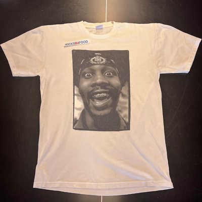 SUPREME NYC 2005 'RZA' Tee LARGE WHITE Box Logo Kate Moss Kermit