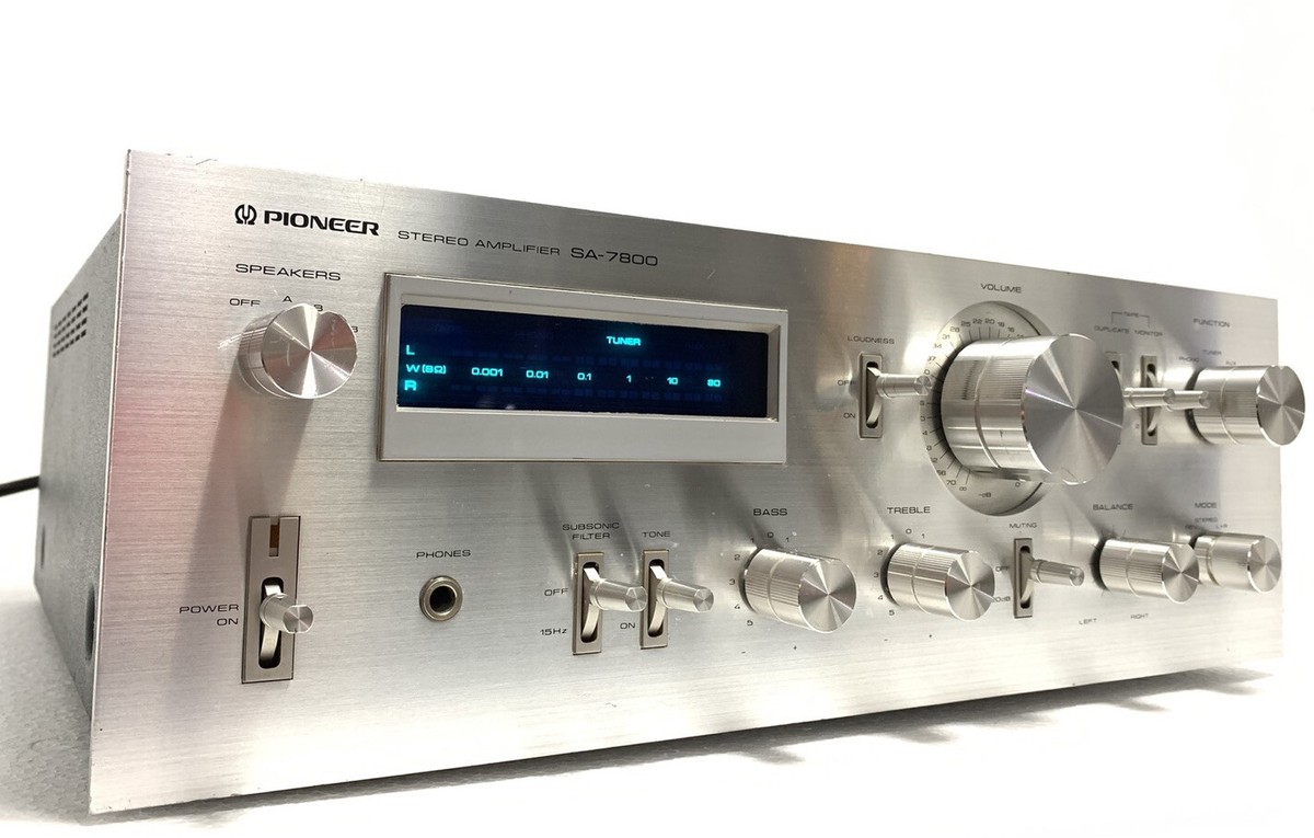 PIONEER SA-7800 Stereo Amplifier 130 Watts RMS Blue Line Vintage