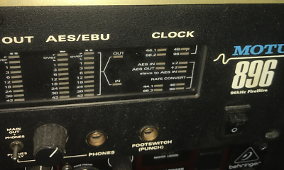 MOTU 896 8-channel 96 KHz Firewire Audio Interface | eBay