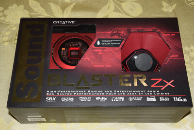 Creative Sound Blaster Zx SBX Gaming Audio Card w High Performance