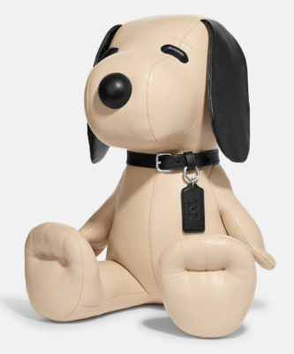 NEW Super Rare Large Coach X Peanuts Snoopy Leather Limited