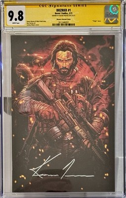 BRZRKR #1 CGC 9.8 JonBoy Meyers Signed By Keanu Reeves 1:1000 RARE