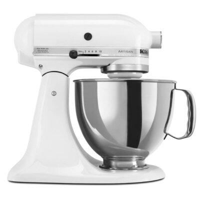 KitchenAid 5-Quart Artisan Tilt-Head Stand Mixer | White | eBay
