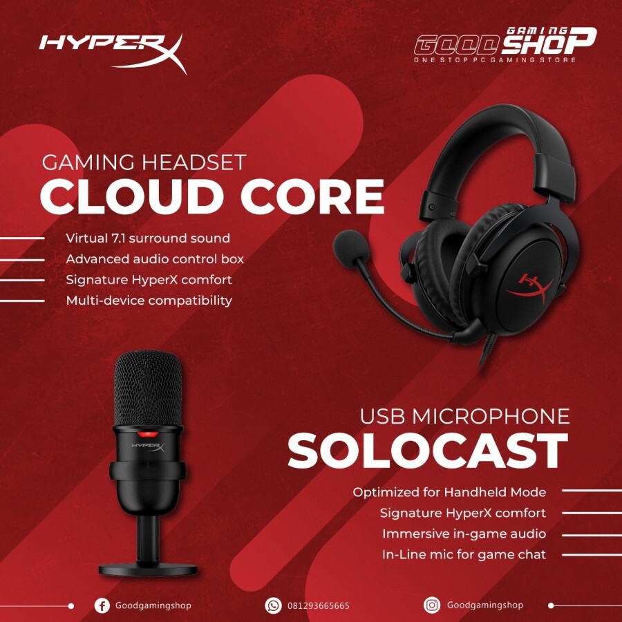 HyperX Cloud Core & SoloCast セット HyperX Cloud Core & SoloCast