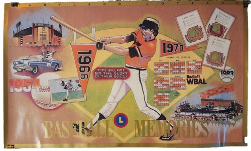 175)Baseball Map Poster 1992年 フルカラー 175)Baseball Map Poster