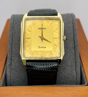 W119] Seiko Watch Men's 7740-5000 Quartz Nickel Alloy Gold 