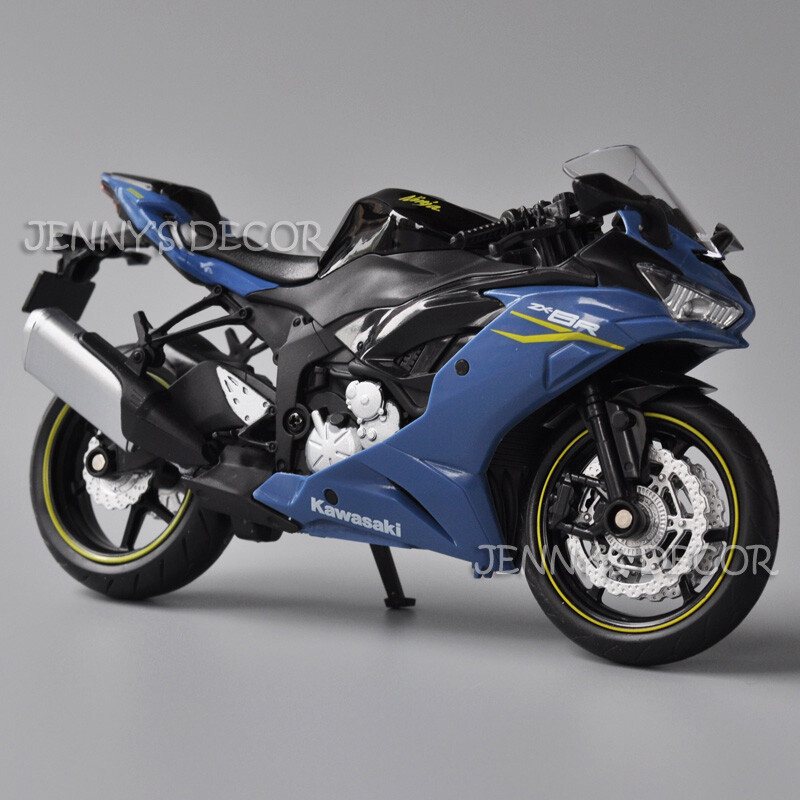 1:12 Scale Diecast Motorcycle Model Toys Kawasaki Ninja ZX-6R