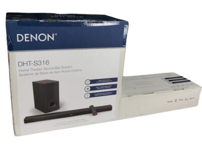 Denon DHT-S316 Soundbar & Wireless Subwoofer Set Brand New in Open