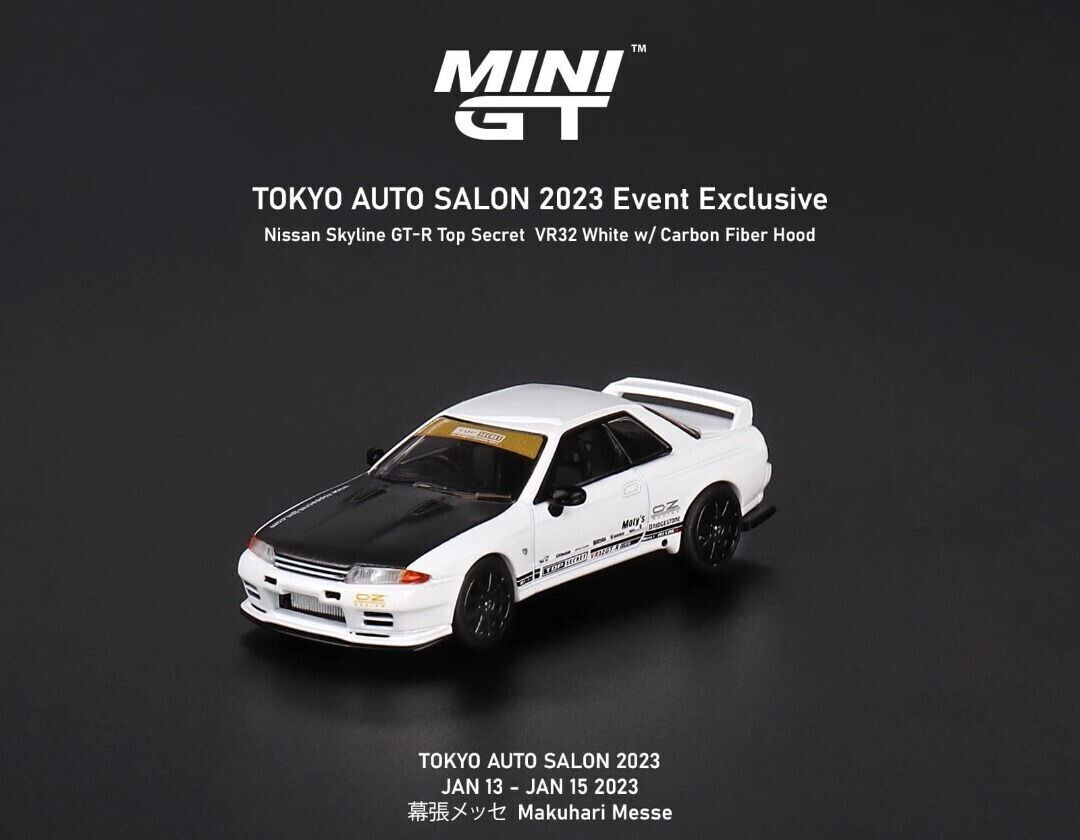 Mini GT 483 Nissan Skyline GT-R GTR Top Secret Tokyo Auto Salon