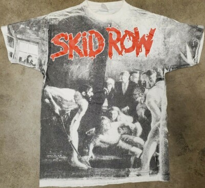 希少 90s 当時物 ヴィンテージ バンドTシャツ SKID ROW L 希少 90s
