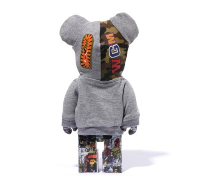 Be@rbrick Bearbrick x BAPE Legacy Camo Shark 100% 400% Set Gray | eBay