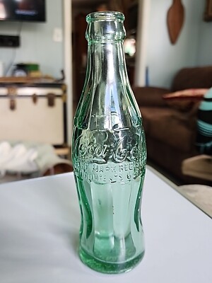 VTG 1948 6 Oz. Coca-Cola Bottle Roanoke Virginia Patent D-105529