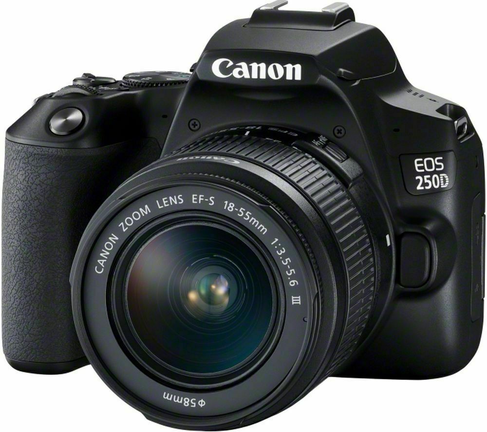 Canon EOS 250D/Rebel SL3 DSLR Camera with 18-55mm f/3.5-5.6 DC III