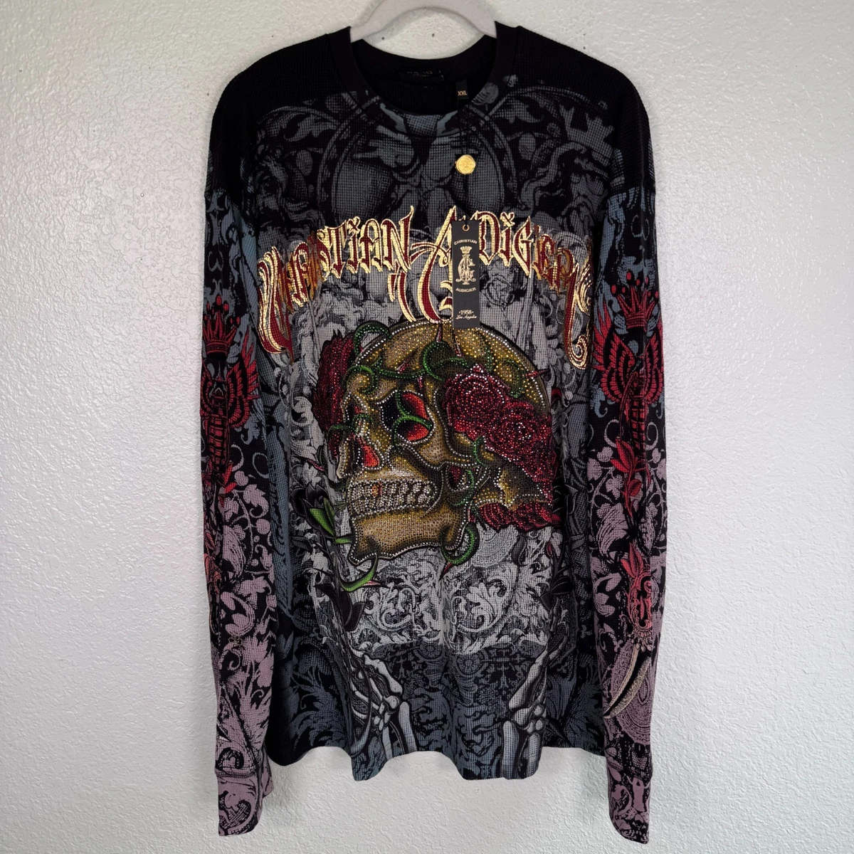 Christian Audigier Long Sleeve T-Shirts for Men for sale | eBay